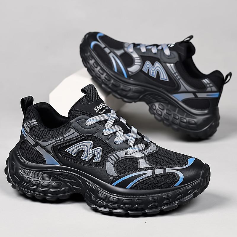 Fashion Spring Autumn Mesh Platform Men's Sneakers Fashion Soft-soled Casual Luxury Shoes Men Designer Sports Running Shoes Male