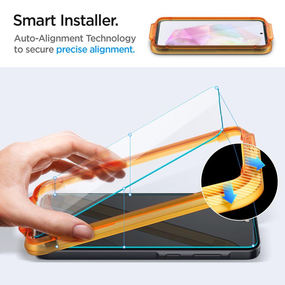Spigen Alm Glas.tr Tempered Glass 2-Pack Galaxy A35 5G Clear