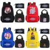 3Pcs/set Anime Printed Backpack with Shoulder Bag Pencil Case for Teenager Student Boy Girl School Bag Large Capacity Waterproof Bookbag Kid Gift