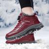 2024 Waterproof Winter Men Women Sneakers Original Leather Warm Snow Boots Men Work Casual Shoes High-top Non-slip Ankle Boots