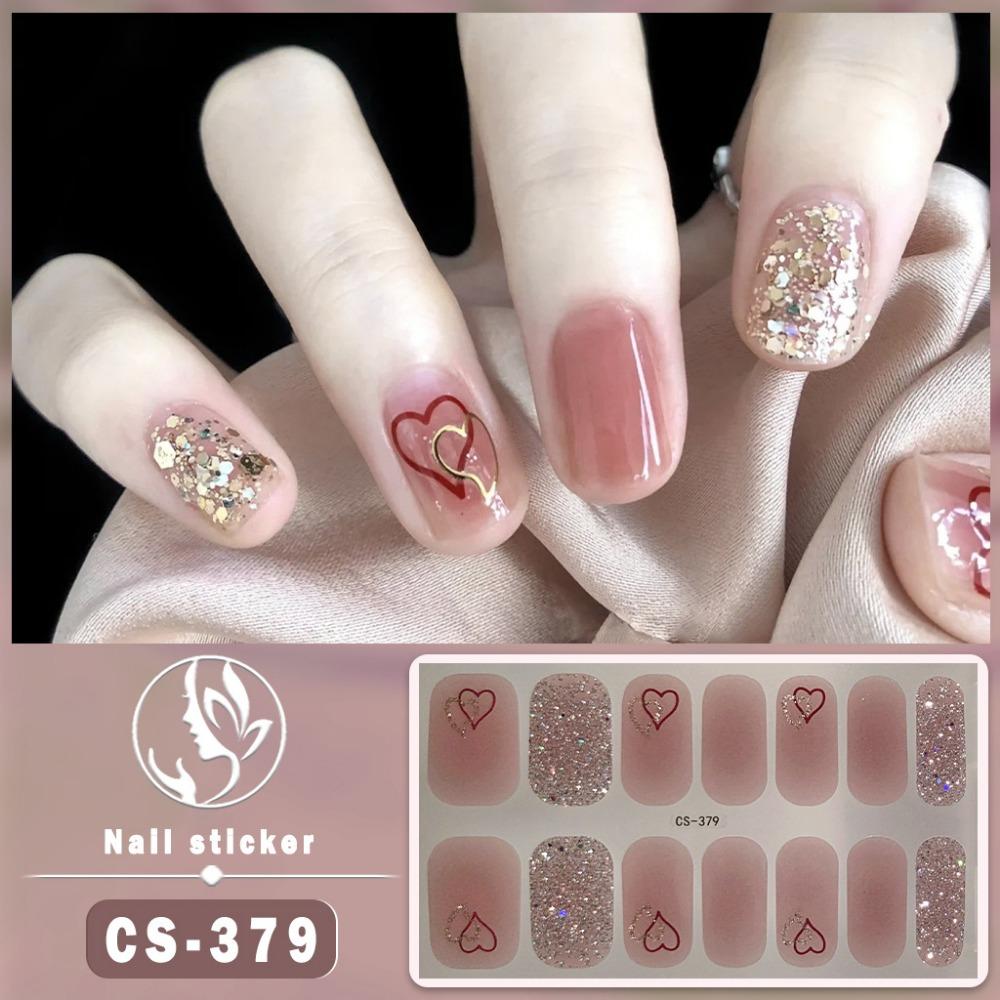CS No-bake Gel Nail Polish Film Waterproof Full Sticker Chinese Style Panda Manicure Sticker Nail Sticker