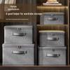 Household Flip-Top Cationic Storage Box with Lock, Large Capacity Wardrobe and Bedroom Clothes Organizer