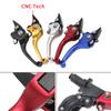 Clutch Brake Lever Set, Aluminum Alloys Foldings Brake Lever Fits for 22mm 7/8inch Handlebar Motorbike Scooters