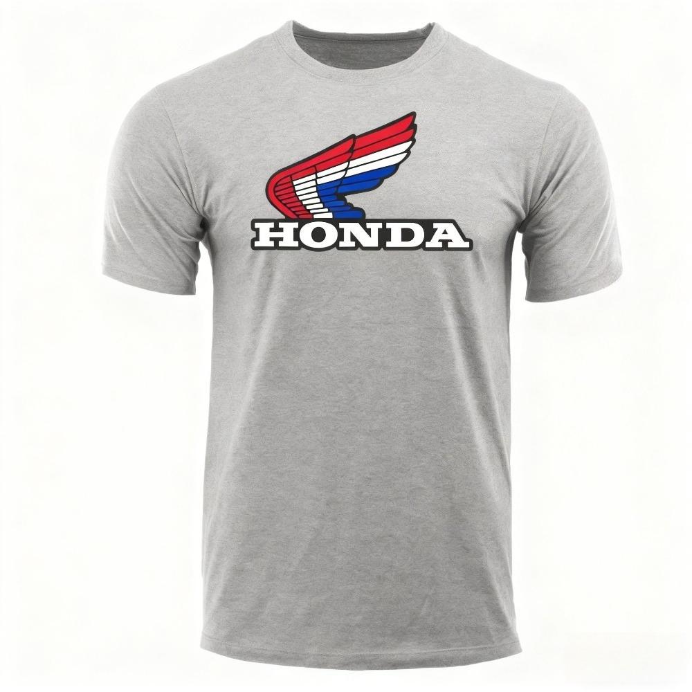 

Honda Mens and Womens Tshirt Summer Cotton Tee Honda Classic Gold Wing Shortsleeved Spring Autumn Motorcycle Cycling Top M
