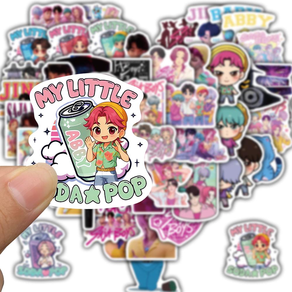 50/100PCS Saja Stickers Harajuku Aesthetic Scrapbooking Bicycle Stationary Luggage Stationary Art Picture Coffee Stickers