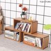 1Pcs Wooden Storage Cabinet Storage Rack Bookshelf Model 1:12 Dollhouse Miniature Furniture Accessories Toys