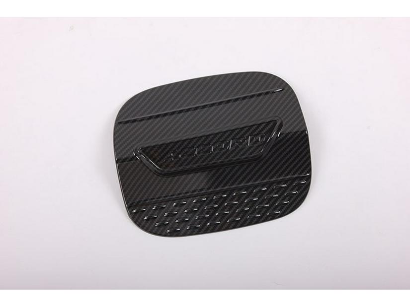 2018 Accord ABS Black Carbon Fiber Fuel Cap with Lettering Decor