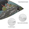Red-Billed Chough Square Pillowcase Polyester Linen Velvet Creative Zip Decorative Pillow Case Room Cushion Cover 18"