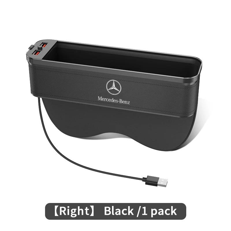 Para Mercedes-Benz Classe A B C E S V R AMG GLB GLC GLE SLC SLK SL ML Vito Viano Sprinter Caixa de Armazenamento para Assento de Carro Caixa de Espaço entre Assentos