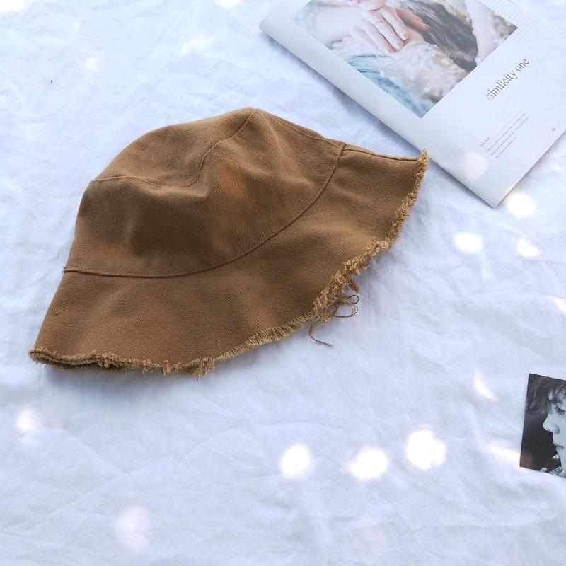 

Корейская женская южная шляпа с меховой отделкой, шляпа рыбака, летняя, маленькая, свежая, художественная кофейный