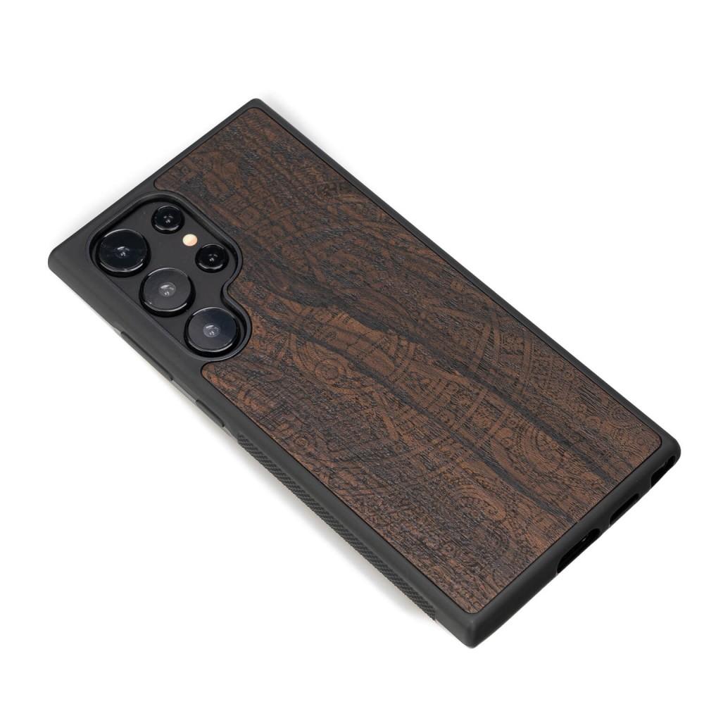 Bewood Wooden Case for Samsung Galaxy S24 Ultra Aztec Calendar Ziricote