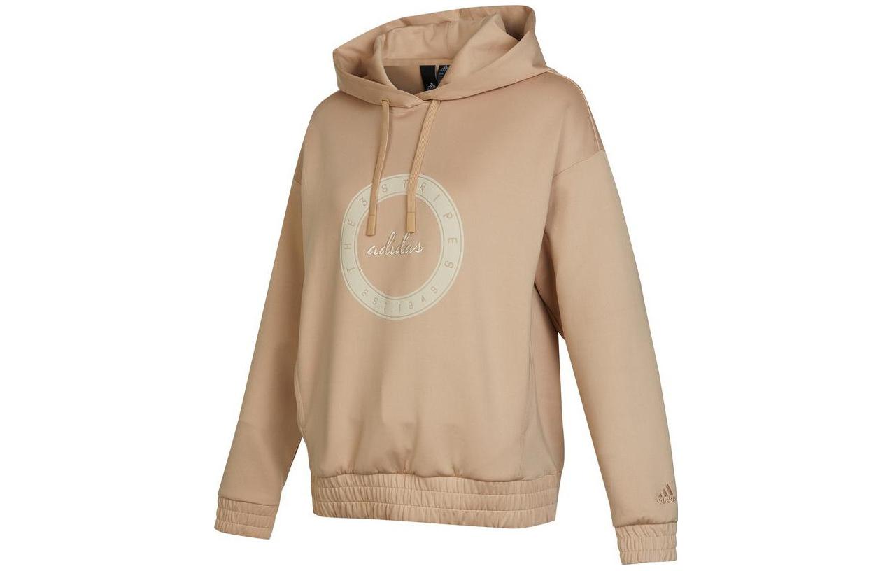 Adidas Sweatshirts Women s Khaki Hooded Moderate Regular IB2756 S
