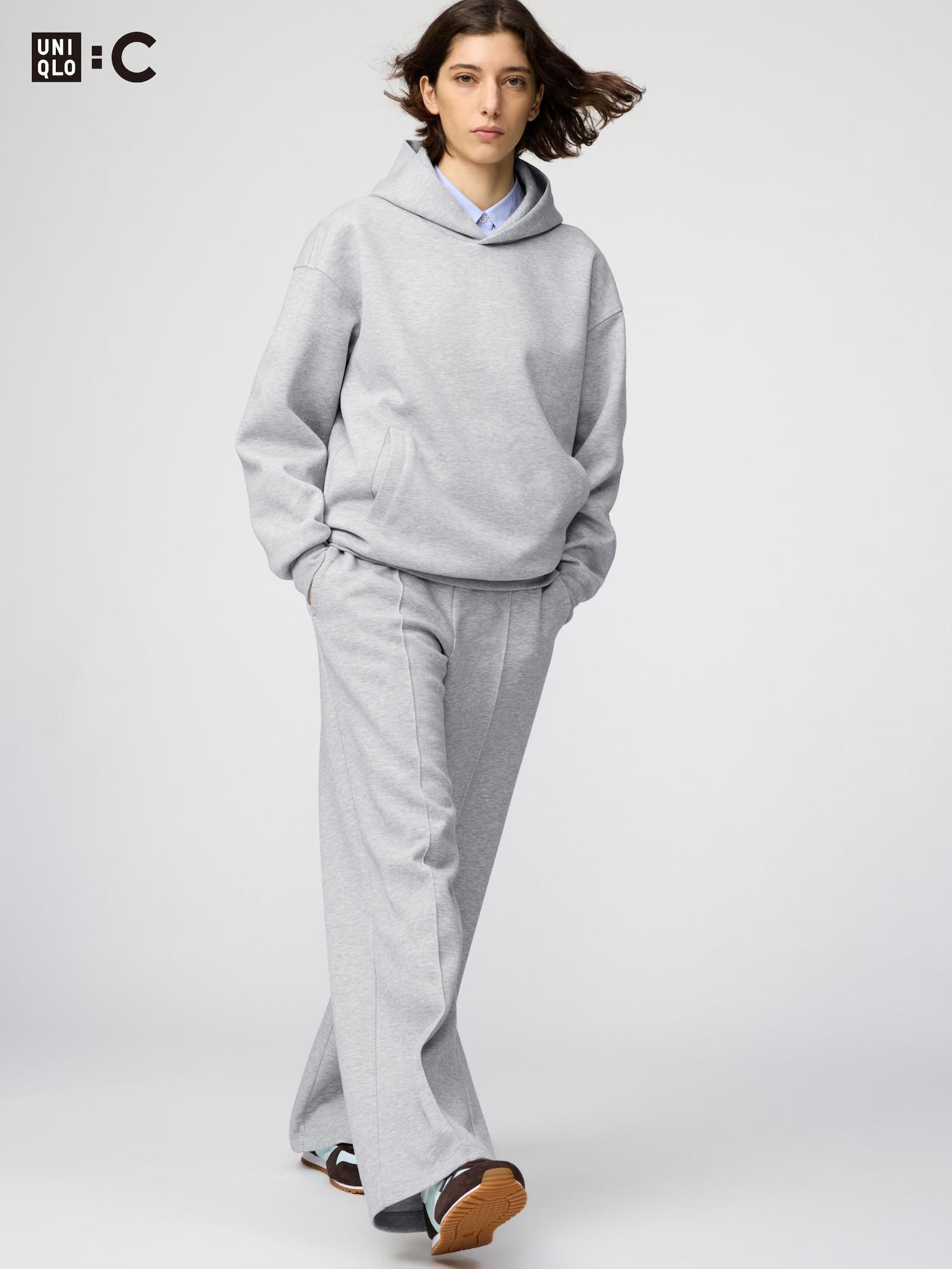 

Uniqlo Япония Свитшоты Прямые Брюки Длинные 03 GRAY/XS