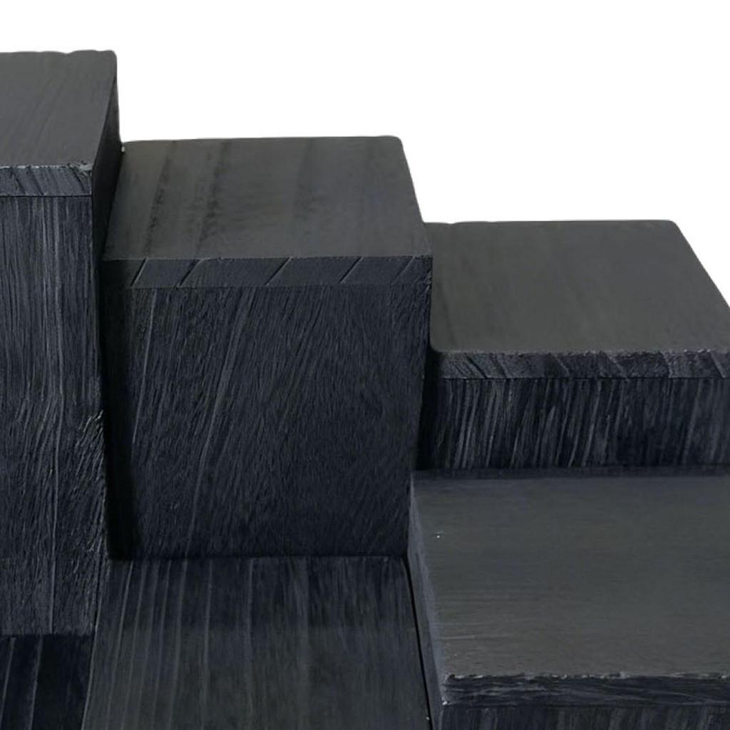 6 Pieces Wooden Square Cupcake Stand Holder Dessert Shelf Perfume Organizer for Candles