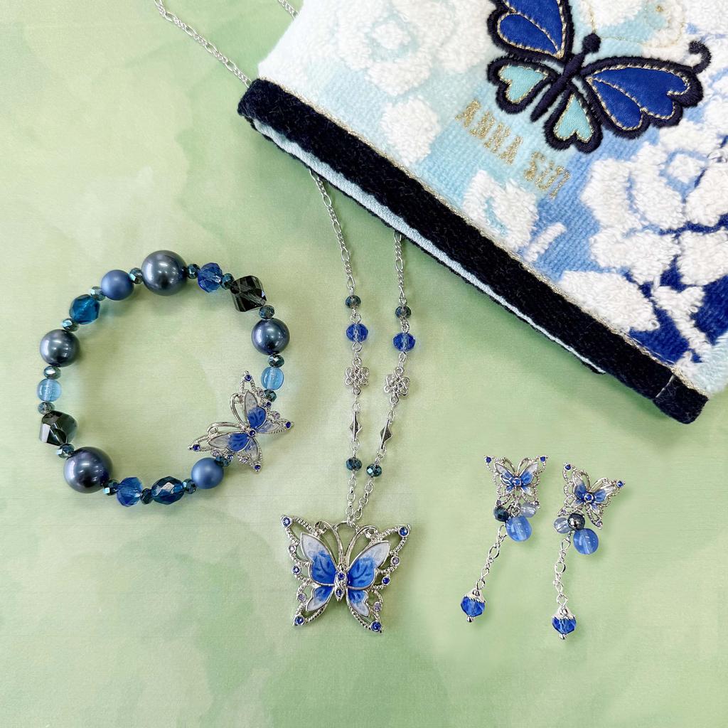 Butterfly motif earrings SAME1355 XB [Anna Sui] 2-way