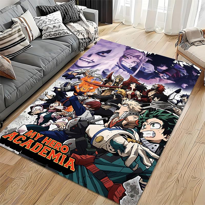 My Hero Academia Action Scene suitable as a non-slip mat for the living room or bedroom sofa