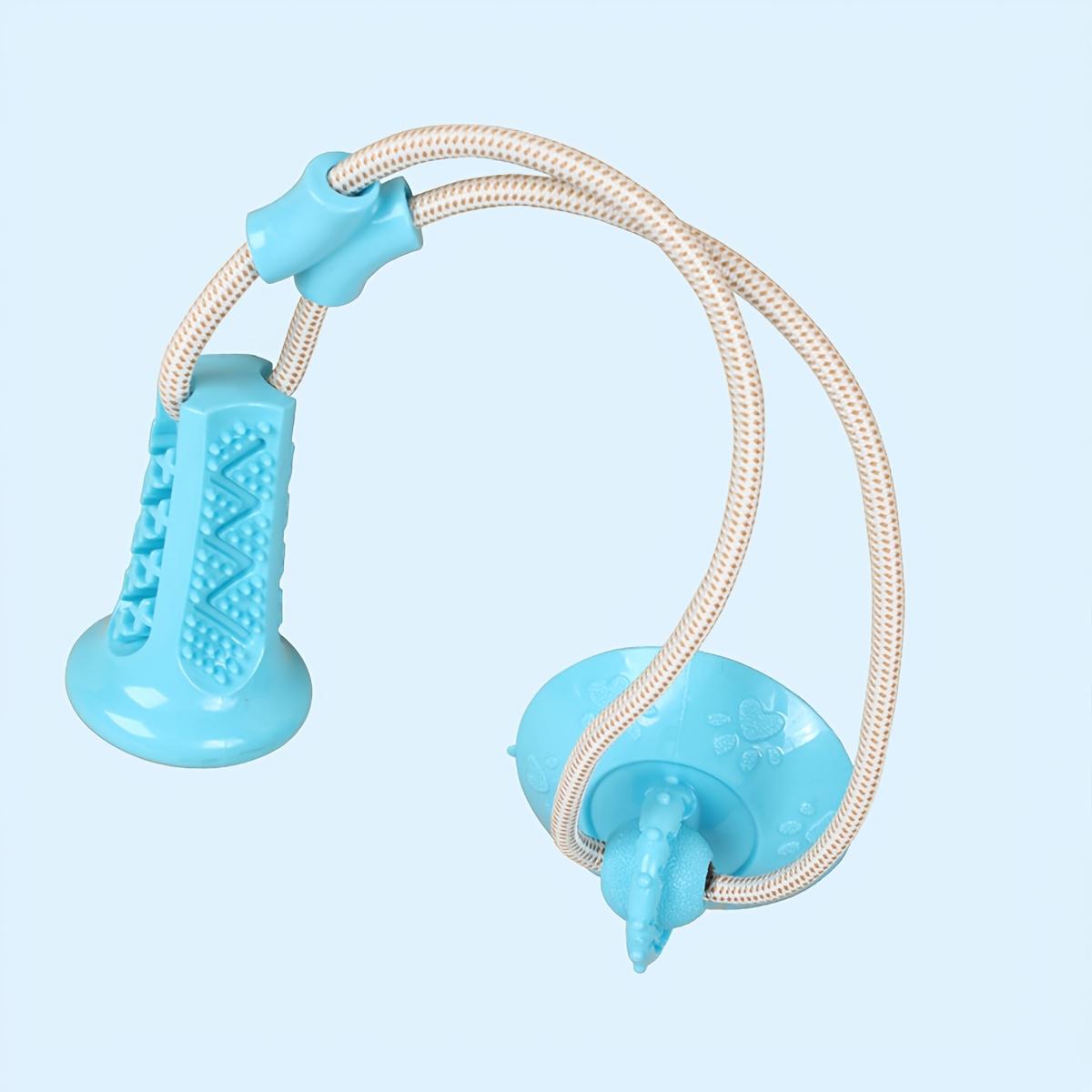 

1PC Dog Toy Suction Cup Interactive Gnawing, Grinding Teeth, Leaking Food Balls, Relieving Boredom, Self-hi and Physical Exertion, Pet Supplies синий