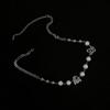 Little Ghost Cactus Cool Tide Diamond-set Titanium Steel Splicing Pearl Necklace Niche Personality Accessories Delicate Clavicle Chain