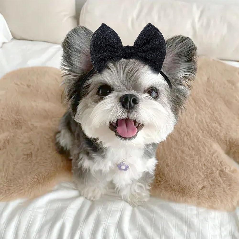 Hair Band Dog Hair Bow Headbands Cloth Pet Costumes Easy Wear Pet Hair Bows Dog Supplies