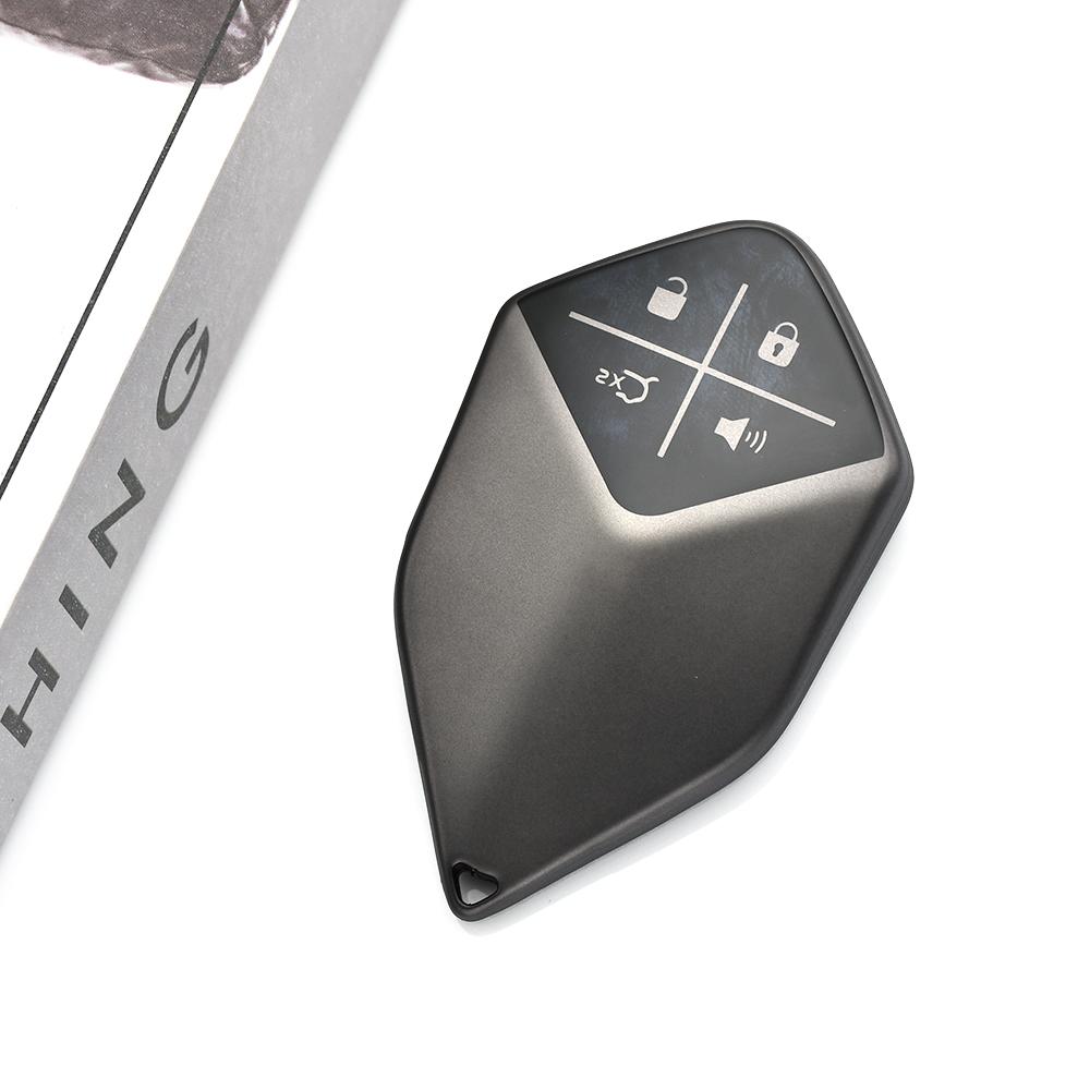 

New Style For Changan Deepal S7 Gun Grey Tpu Shell Car Key Case Cover Fob Keyless Protector 4 Buttons Accessories