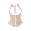 Kawaii Clothing Knitted Three Piece Tutu Skirts Sets Y2k Blouse Mini Skirts Lolita Suit Fashion Outfits
