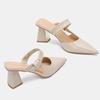 Fashion High Heels Women Slippers Pointed Toe Elegant Fashion Shoes Chunky Casual Pumps Summer Woman Sandals 2025 Party Female Zapatos