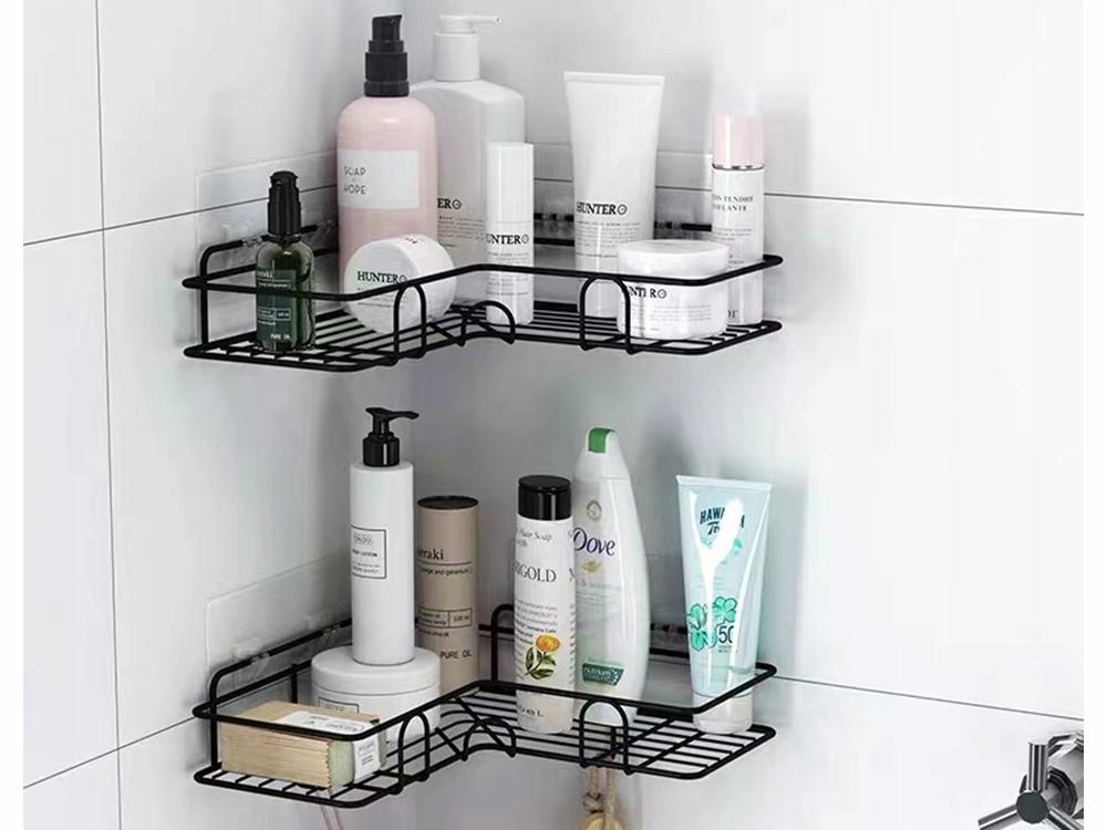 Corner Bathroom Shelf Cy-0111 Black (40) Gab_A