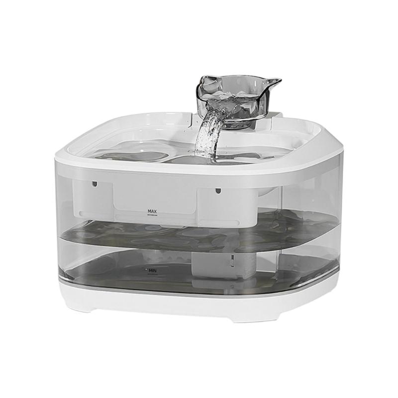 Automatic Pet Water Dispenser 5L Capacity USB Powered Cats Dog Fountain With Quiet Pump and Circulating Hydrations Systems