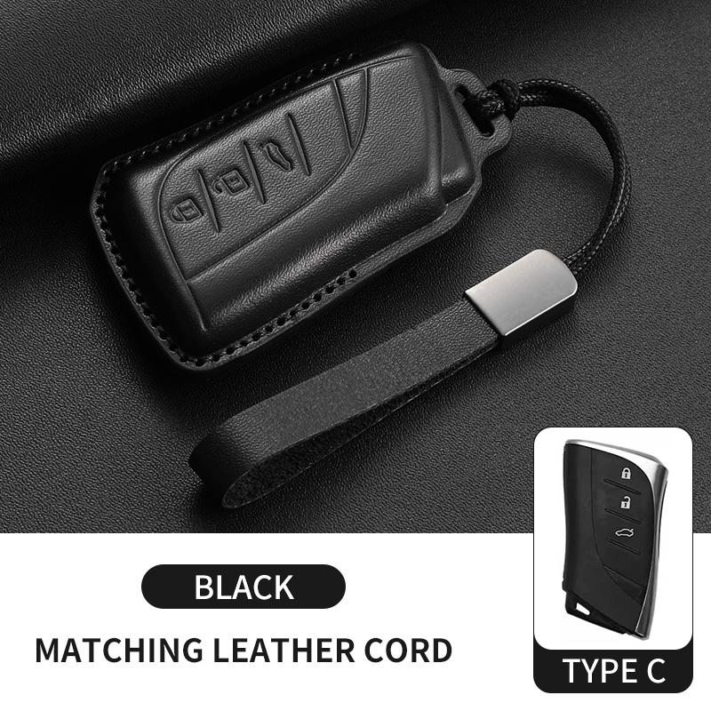 Top Layer Leather Car Key Case Cove Fob for Lexus NX GS RX IS ES GX LX RC 200 250 350 LS 450H 300H Car Keychain Accessories