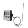 Meat Thermometer Electronic with Probe Digital Oven for Cooking Kitchen Grilling with Preset Temperature Timer