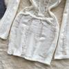 Abito lavorato a maglia senza schienale elegante scava fuori Abito da donna elegante a maniche lunghe sexy Mini abiti a matita Abito coreano sottile di moda di base sottile femminile 2024