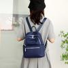 Women's New Fashionable and Simple Nylon Backpack with Large Capacity, Lightweight, Solid Color for Work and Commuting