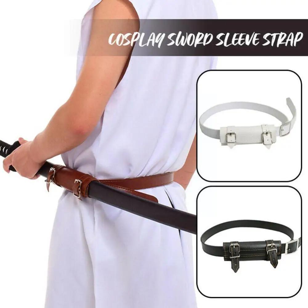 PU Leather Belt For Katana Belt Demon Slayer Belt Rapier Strap Belt Holster Sword Belt Waist Sheath Scabbard Holder 11 I3T0