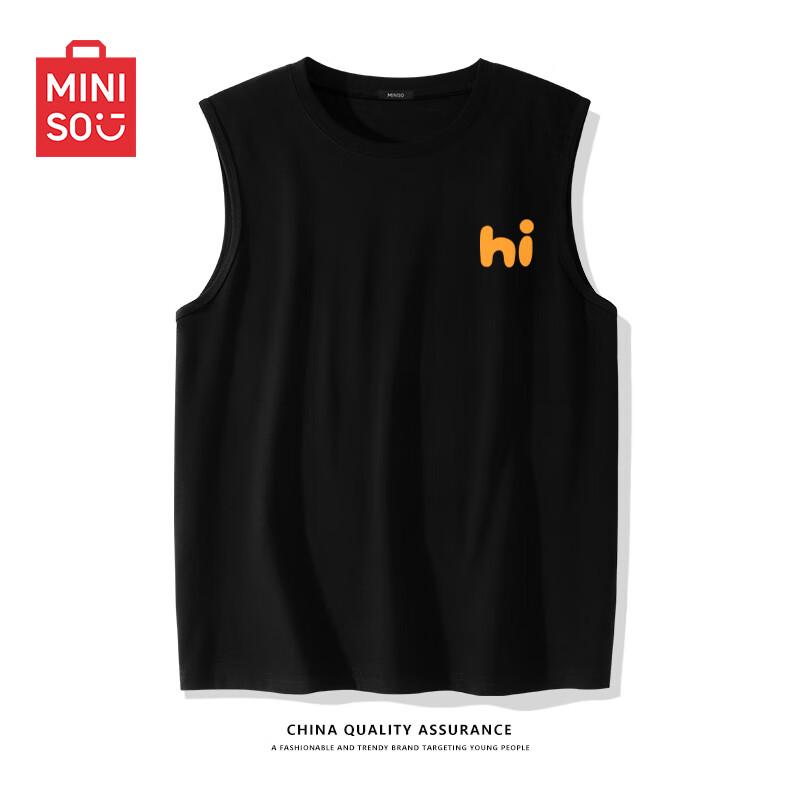 Мужская хлопковая майка MINISO в американском ретро-стиле M