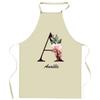 Tablier De Cuisine - Anaëlle Lettre - Impression Bretonne - Coton Résistant - Liens Ajustables