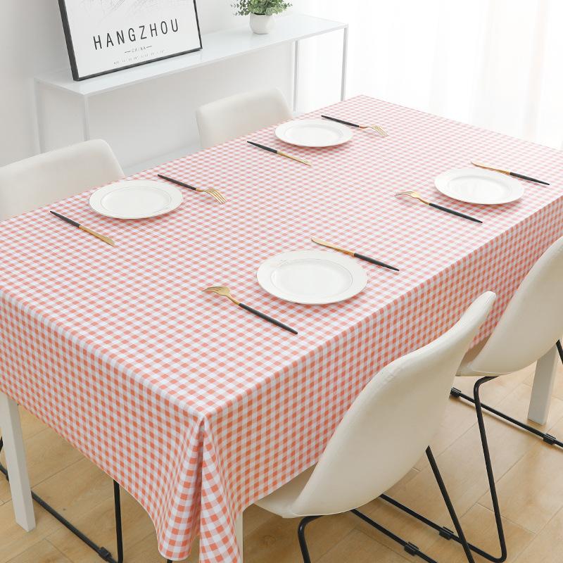Pvc Tablecloth Waterproof And Oil-Proof Leave-In Desk Wind Student Rectangular Dining Table Tablecloth Coffee Table Mat