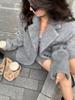 Pevná Elegantní Vintage Kožešinová Bunda Dámská Nová Móda Sladký Volný Kancelářský Kabát Dámský Korejský Návrhář Ležérní Streetwear Oblečení 2024