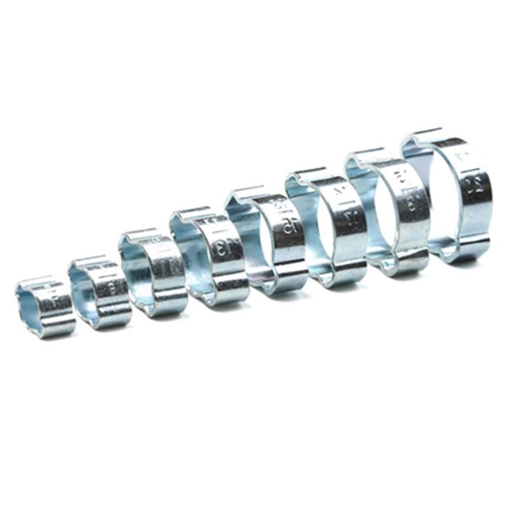 80pcs/set 5mm-20mm Hose Clamps Zinc-Plated Steel Double Ear Hose Clamps For Water Hoses Pipes Accessories