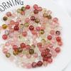 Natursten av vattenmelonskal 4/6/8/10/12 mm Kristallpärlor 15" Sträng Släta Lösa Mellanläggspärlor för Smyckestillverkning DIY Armbandsaccessoarer