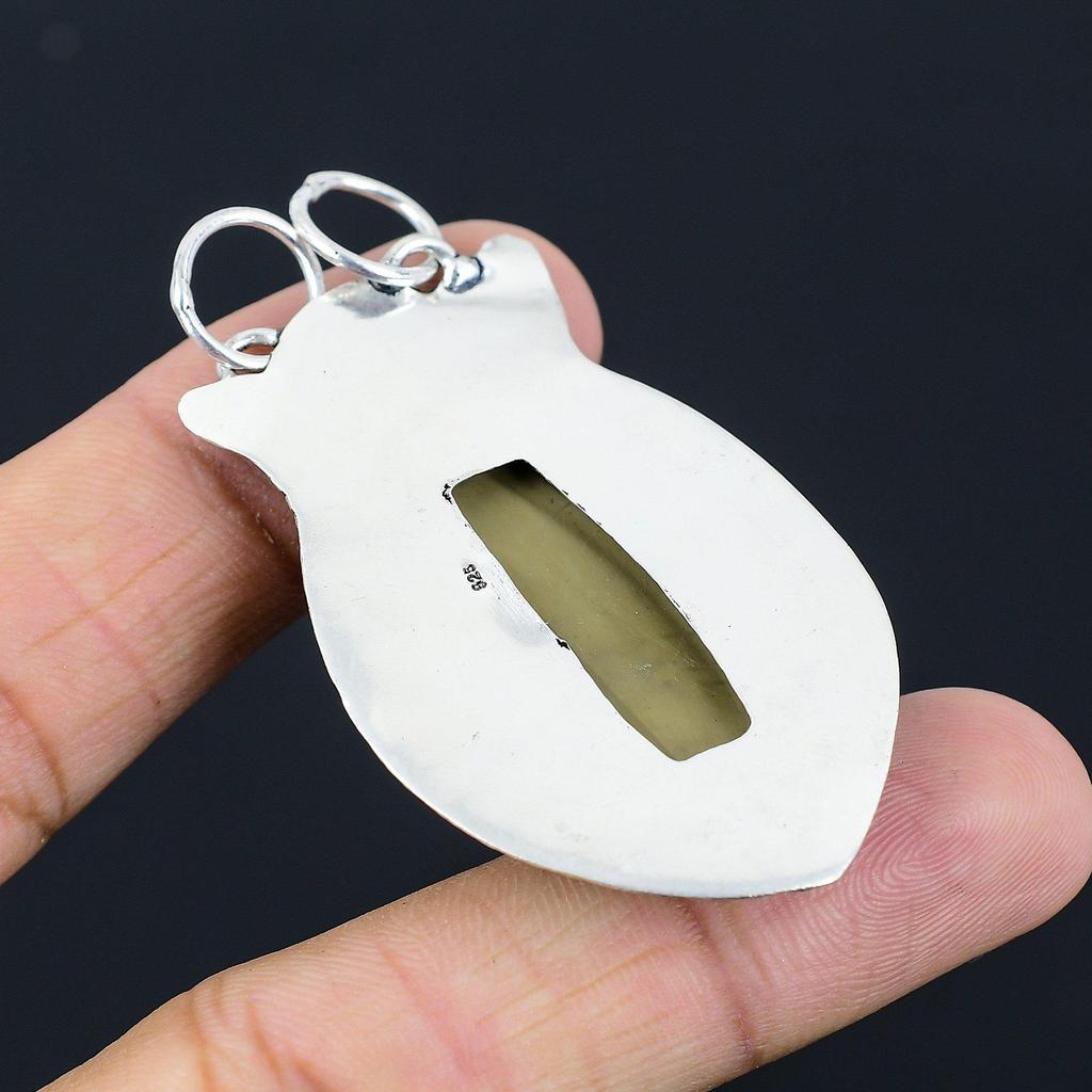 Halloween Sale Polychrome Jasper Stone Daughter New Pendant Jewelry 925 Silver