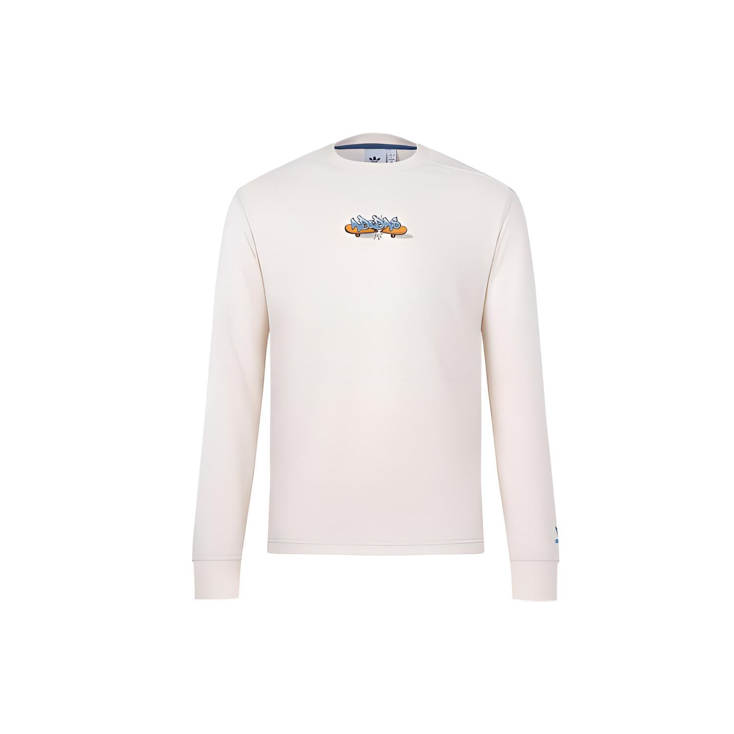 

Футболка с длинным рукавом Adidas Originals с мультяшным рисунком, унисекс, цвет розовый белый IY5374 S