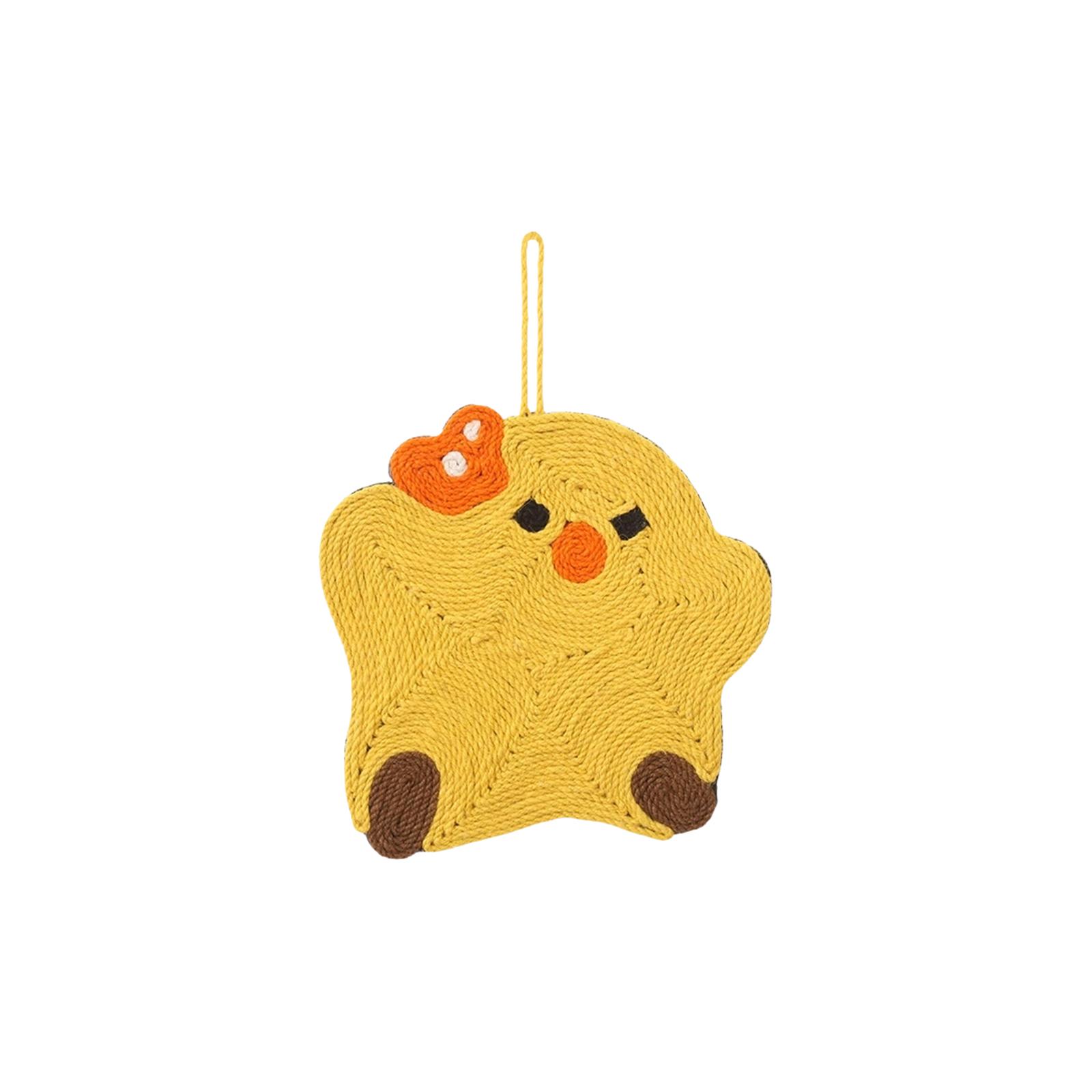 

Настінна sisal-дошка для дряпання кішок, вертикальна кігтеточка для кішок з інтерактивними звуковими м ячиками, захист меблів від подряпин, що не осипається, для домашніх кішок One Size жовтий