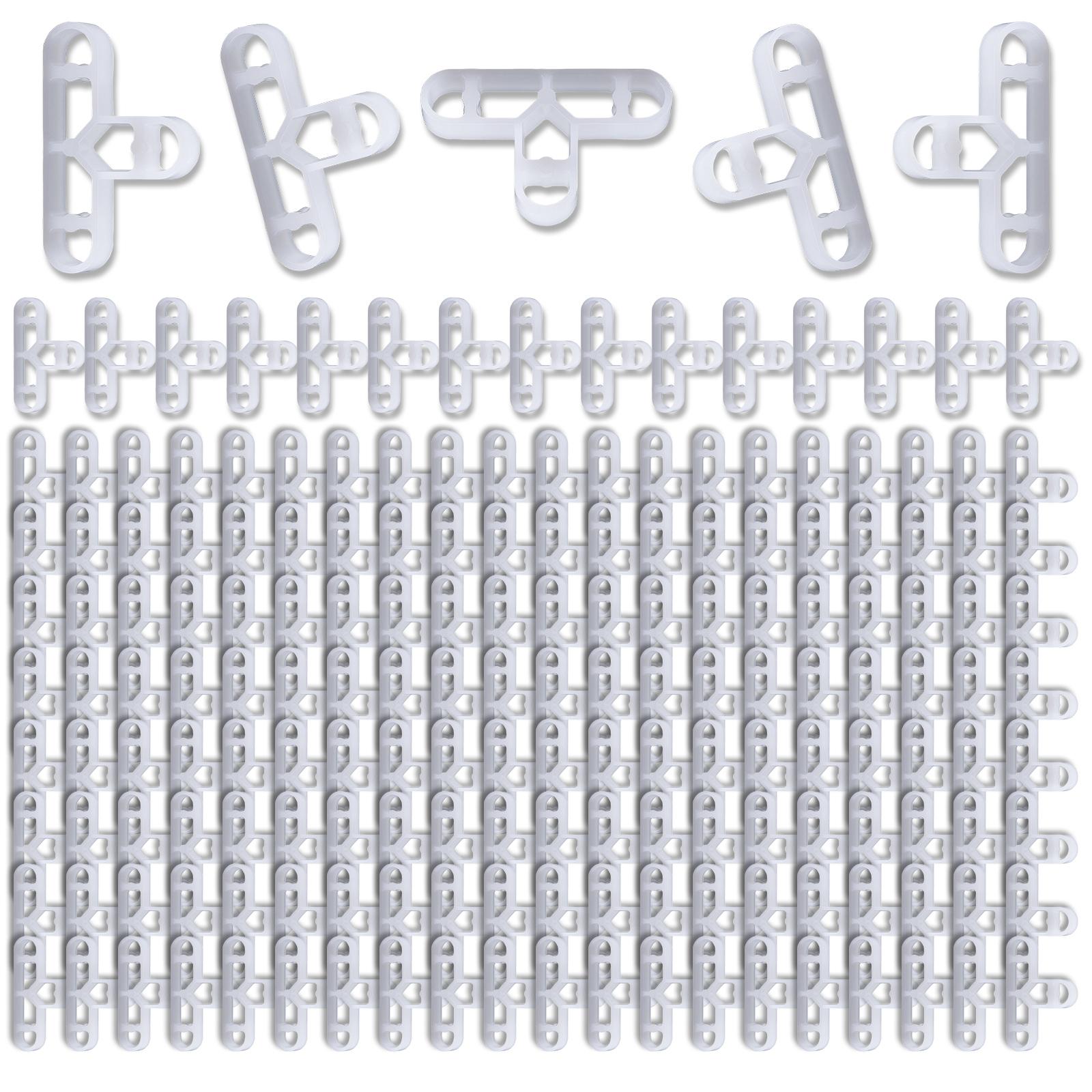 

Упаковка из 200 крестиков для плитки 10 мм 3/8 дюйма, аксессуары для кладки кирпича и напольных покрытий, прозрачные узоры для легкого применения