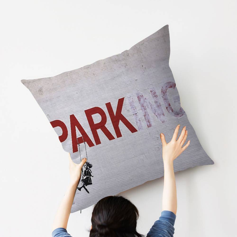 Artist B-Banksy Cushion Cover Pillow Cover Decor Pillowcase Printed Cushion Case for Couch