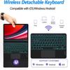 Samsung Tablet S10lite Seven-Color Backlit Bluetooth Keyboard Leather Case for S9FE Galaxy