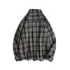 Frühling und Herbst Neue Außenhandel Herren Casual Wolle Plaid Langarm Hemd Paar Trend Lose Hemd