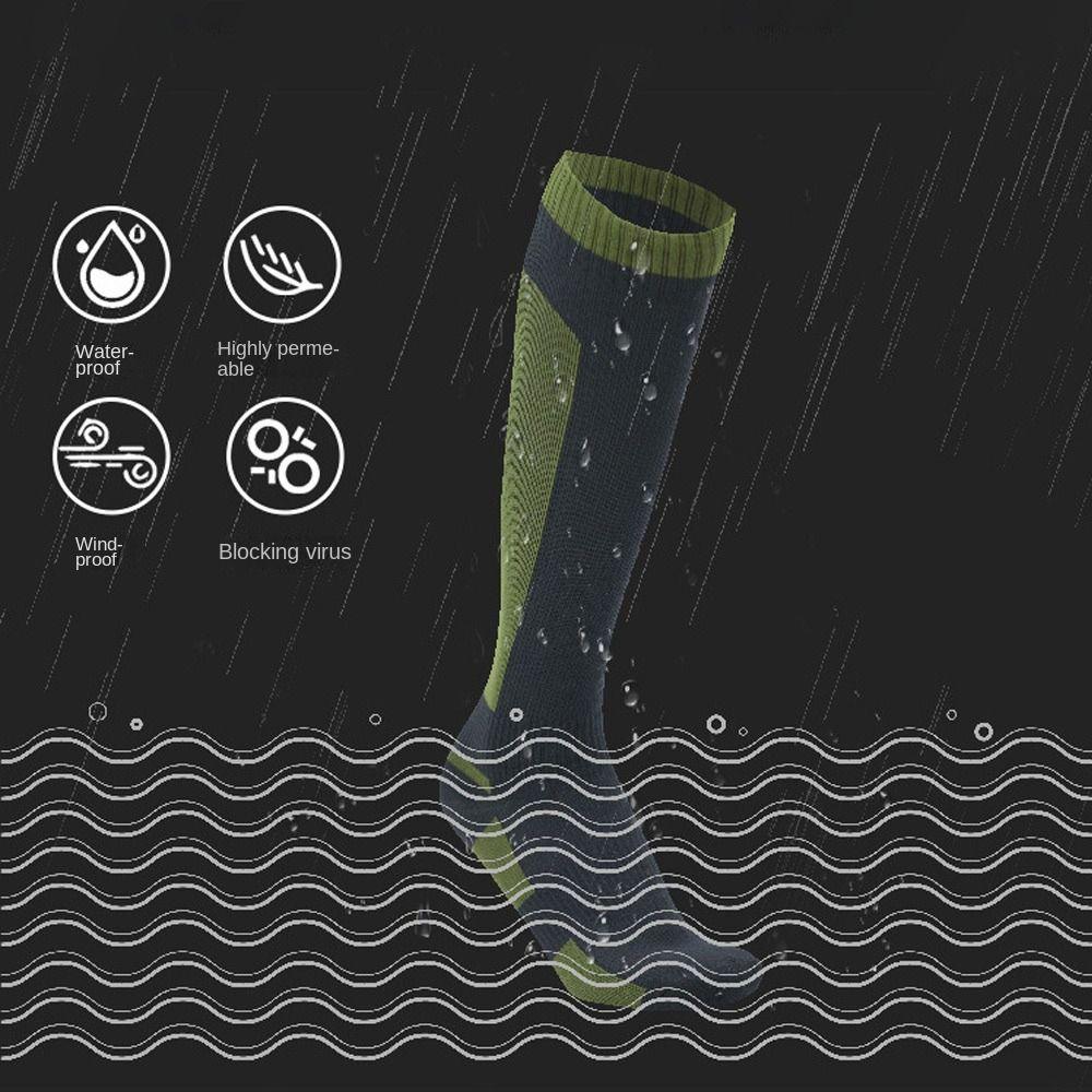 Breathable Waterproof Socks Hiking Camping Long Knee High Stockings Snow Warm Socks  Winter Warm