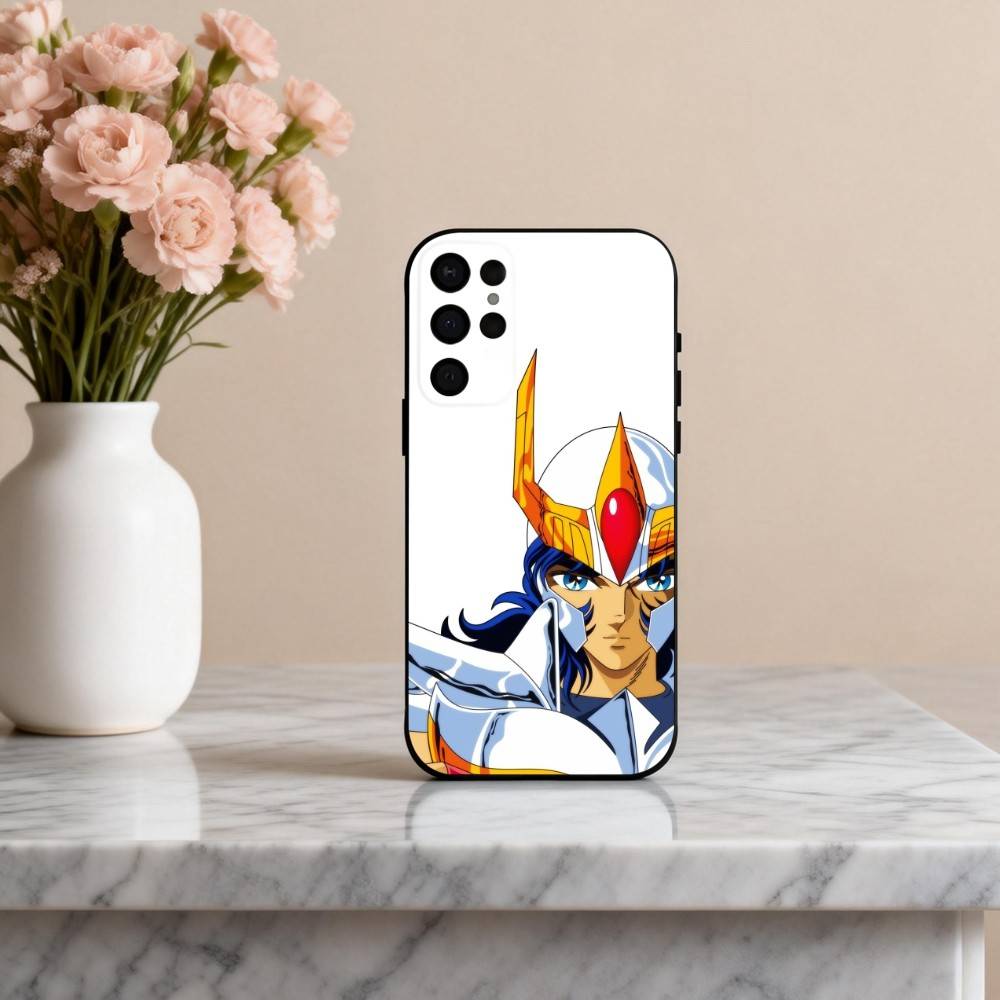 Anime S-Saint-T S-Seiya-A Phone Case For Samsung S25,S24,S21,S22,S23,S30,Ultra,S20,Plus,Others Soft Black Cover