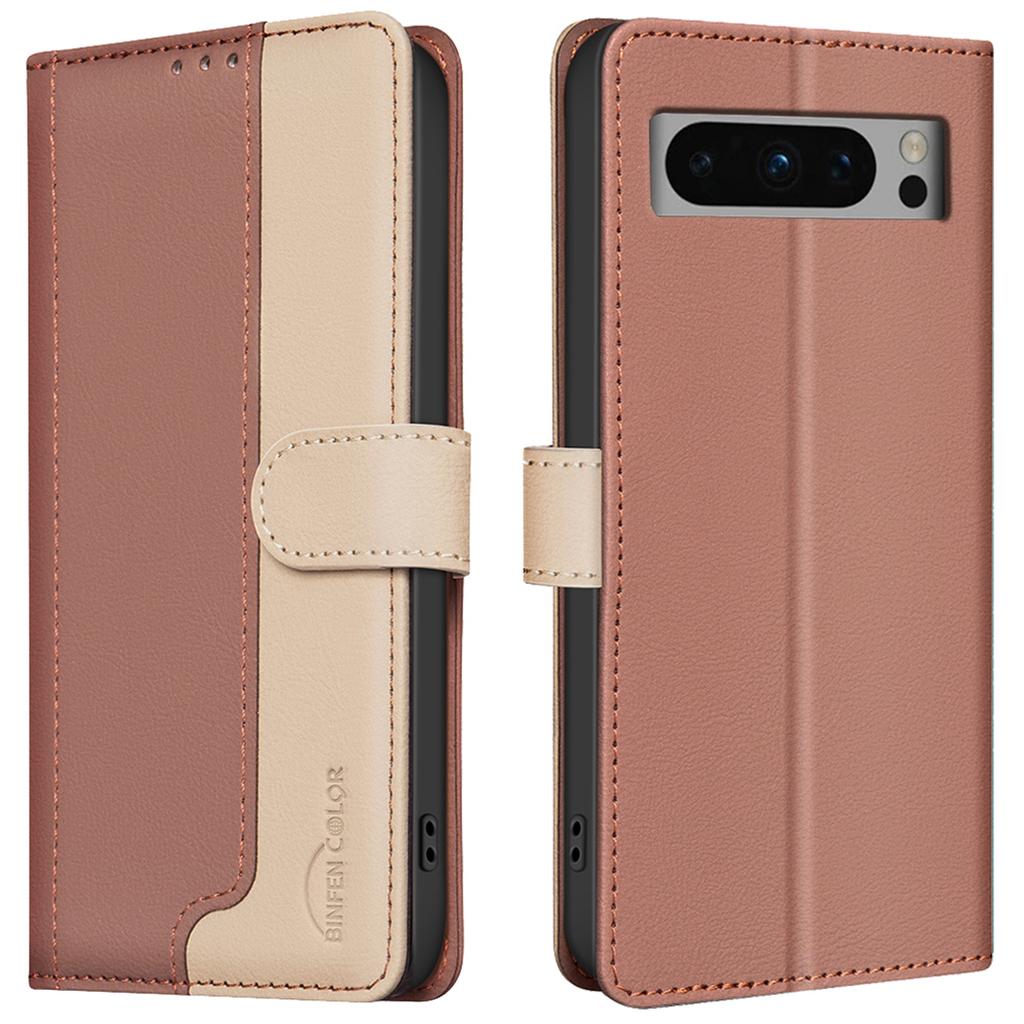 For Google Pixel 8 Pro Wallet Case PU Leather RFID Blocking Phone Cover
