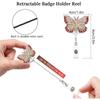 Work Card Clips Retractable Badge Reel ID Card Clips Nurse Badge Clip Hospital Badge Holder